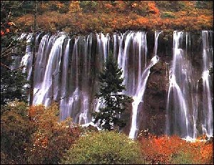 Nuorilang Waterfall, Jiuzhaigou