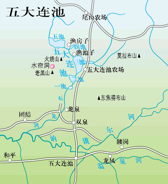 Map of Wudalianchi