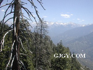 The Sierra Nevada seen from Moro Rock