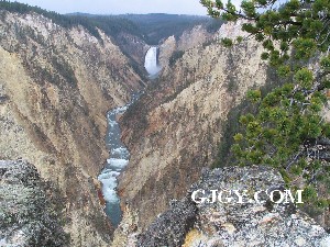 Grand Canyon of the Yellowstone and Lower Falls